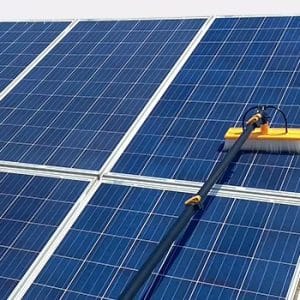 Sistem manual cu perie pentru curatat panouri fotovoltaice si geamuri la inaltime, BRENET, cu coada telescopica de 7.5m, latime 35 cm - imagine 5
